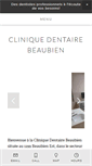 Mobile Screenshot of cliniquedentairebeaubien.com